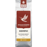 Organic Fair Trade medium roast coffee featuring milk chocolate notes and a sweet finish, in a 200g pack from Hummingbird.