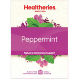 Aromatic Healtheries Herbal Tea Peppermint, caffeine-free, aids digestion, relieves nausea, and refreshes the palate.