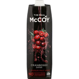 McCoy Fruit Drink Real Cranberry in a bottle, showcasing its natural cranberry flavor and refreshing appeal.