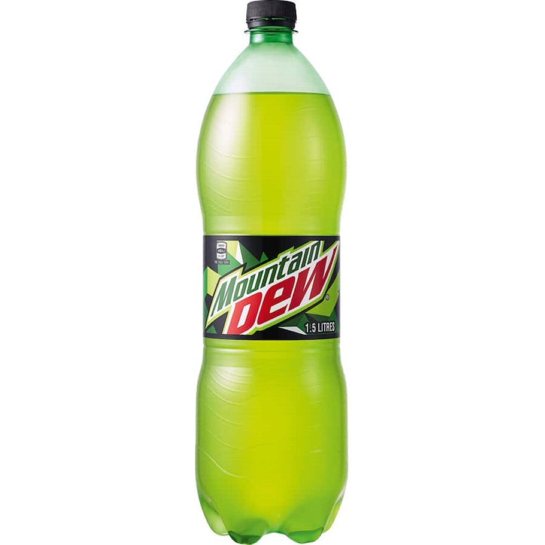 Bold Mountain Dew Soft Drink in a can, featuring energizing citrus flavors and refreshing carbonation for ultimate thirst quenching.