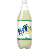 Lift Soft Drink Diet Lemon in a 1.5L bottle, showcasing a refreshing zesty flavor made with 5% real lemon juice.