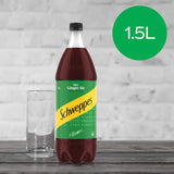 Refreshing Schweppes Ginger Ale bottle, perfect for cocktails or enjoyed solo, delivering zesty bite and bubbly flavor since 1783.