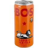 Refreshing Bos Ice Tea Peach Flavoured beverage, combining sun-ripened peaches with antioxidants for a guilt-free, tasty drink.