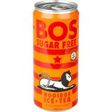 Bos Ice Tea Peach Flavoured Sugar Free, a refreshing, sugar-free beverage bursting with peach flavor for guilt-free hydration.