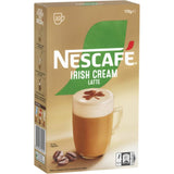 Nescafe Cafe Menu Irish Cream Latte 10-pack, a rich coffee mix with creamy Irish flavor for a luxurious coffee experience.