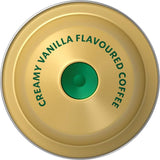 Starbucks By Nespresso creamy vanilla coffee capsules, blending rich coffee with sweet vanilla flavors for a delightful brew.