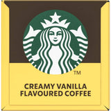 Starbucks By Nespresso Coffee Capsules in Creamy Vanilla offer rich, sweet coffee with vanilla and biscuit notes for a delightful cup.