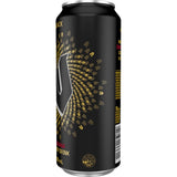 V Energy Drink Black can shown, featuring invigorating flavors, caffeine, and B vitamins for a powerful energy boost.