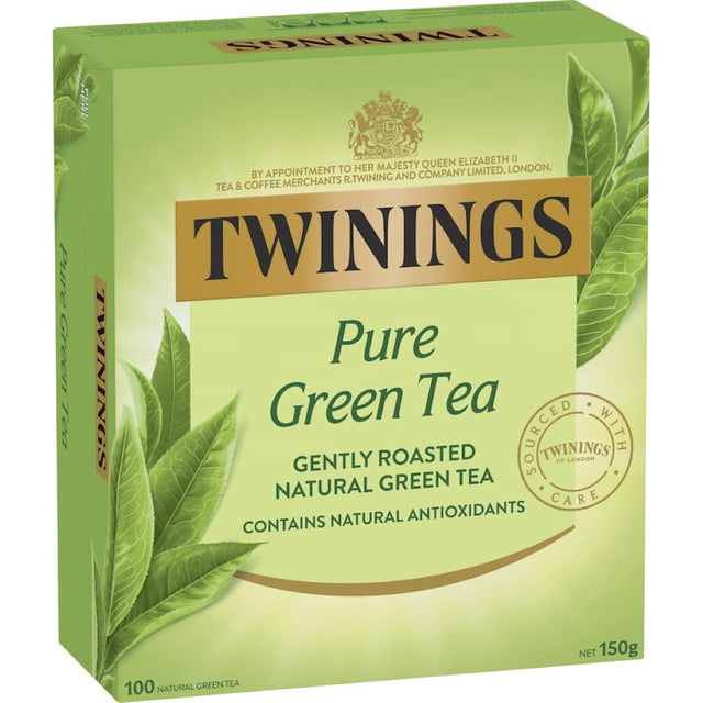 A soothing cup of Twinings Green Tea Pure, highlighting its vibrant taste and rich antioxidants for wellness.