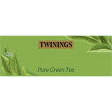 Twinings Green Tea Pure in a tea bag, offering a vibrant taste and natural antioxidants for health and wellness.