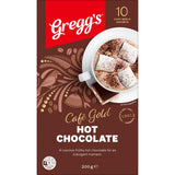 Rich dark cocoa hot chocolate mix in a box of 10 sachets for a creamy and indulgent treat, 98% fat-free and easy to prepare.