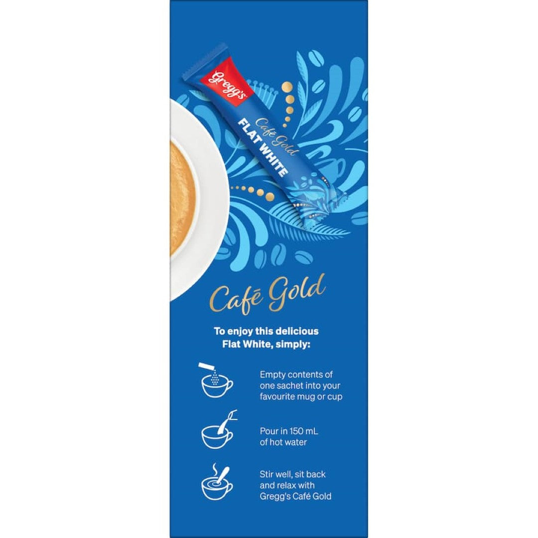 Greggs Cafe Gold Coffee Mix Flat White 150g