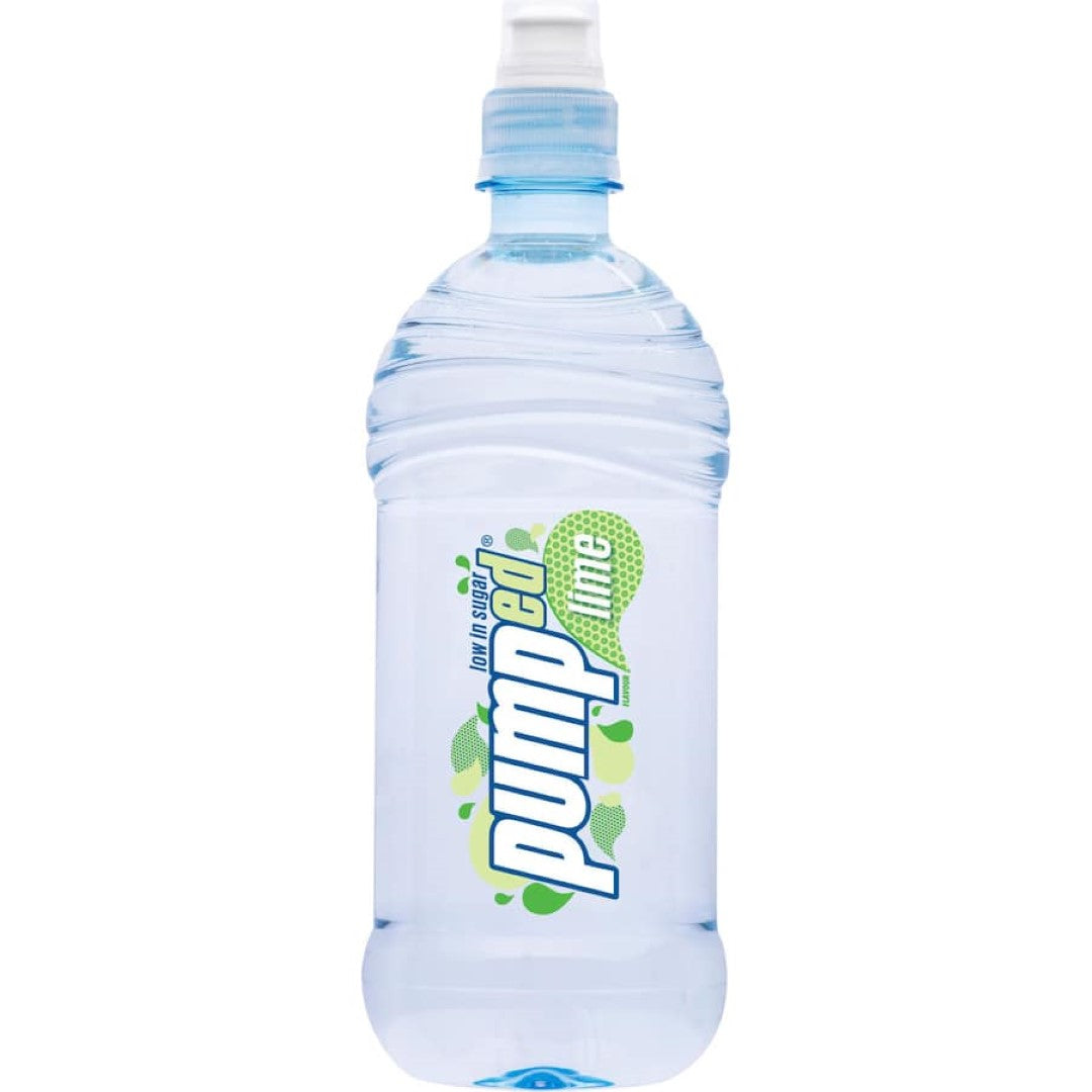 Refreshing Pumped Water Lime Rush with New Zealand spring water and zesty lime flavor, perfect for hydration anytime.