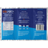 Hydrating blue raspberry drink with electrolytes and B vitamins for athletic performance and recovery.