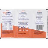 Vitasport Electrolyte mix in peach flavor, 99% sugar free, replenishes electrolytes for hydration and performance during workouts.