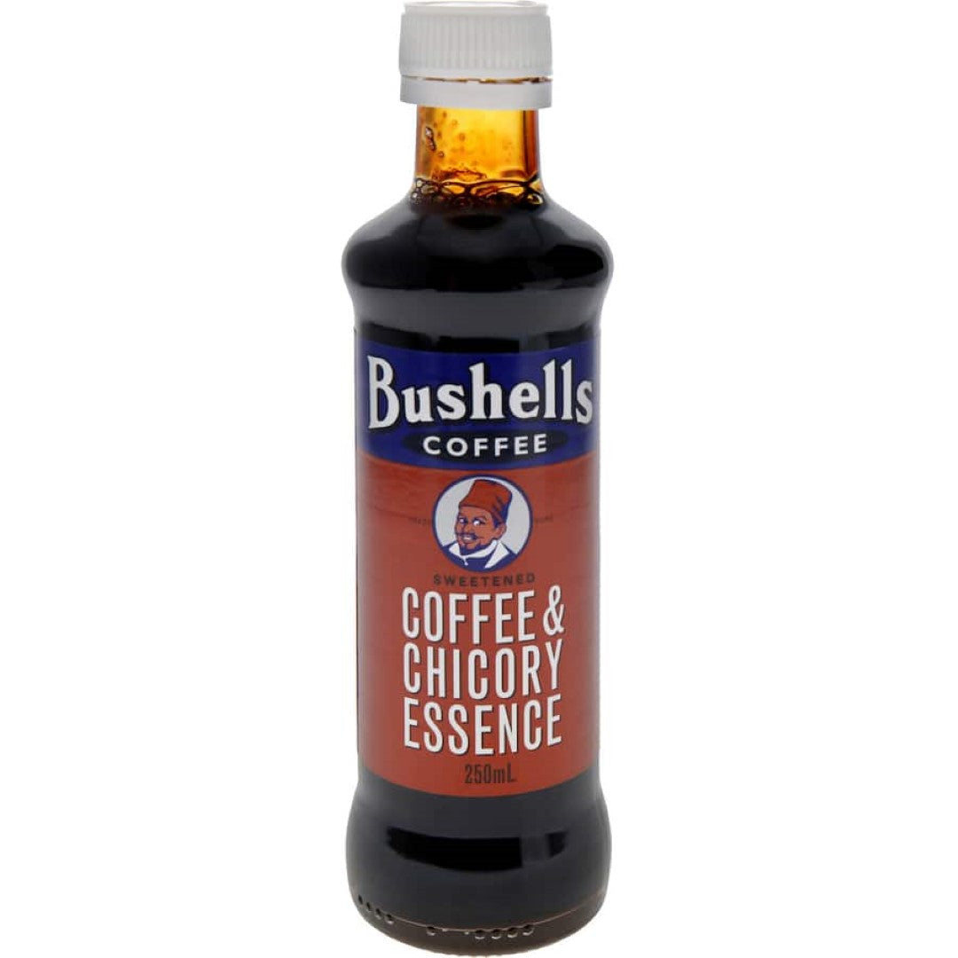 Bushells Instant Coffee with chicory essence for a rich, aromatic flavor, perfect for quick preparation.