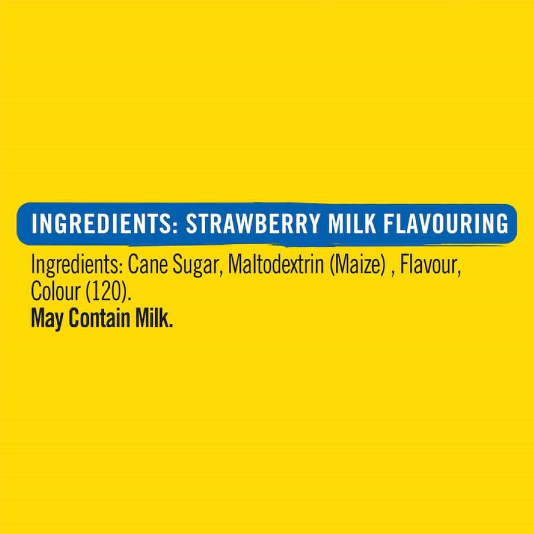 Nesquik Strawberry milk powder transforms milk into a tasty, nutritious drink with no artificial colors or flavors.