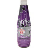 Thriftee Concentrate Blackcurrant Cordial, a low-joule, sugar-free drink mix yielding over 20 liters of fruity refreshment.