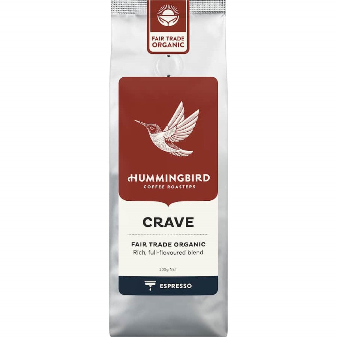 Aromatic medium roast espresso grind coffee with notes of buttered toast and citrus, made from 100% organic fair trade beans.