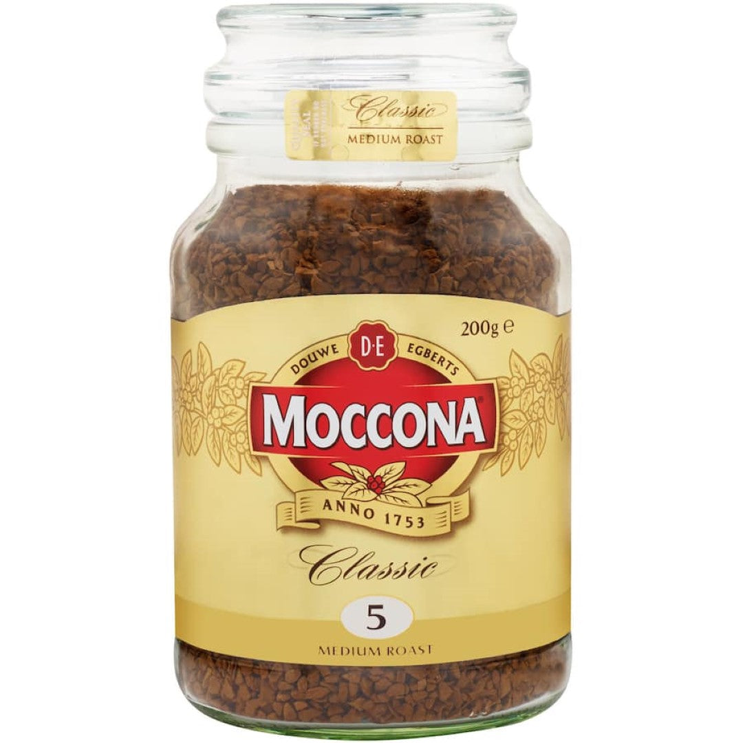 Moccona Instant Coffee Classic Medium Roast 200g jar