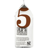 A 200g pack of Jed's Whole Beans Coffee #5 Extra Strong, crafted for bold flavor and versatile brewing methods.