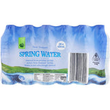 Woolworths Water Still Spring: a 24-pack of 600ml pure, natural spring water from New Zealand for on-the-go hydration.