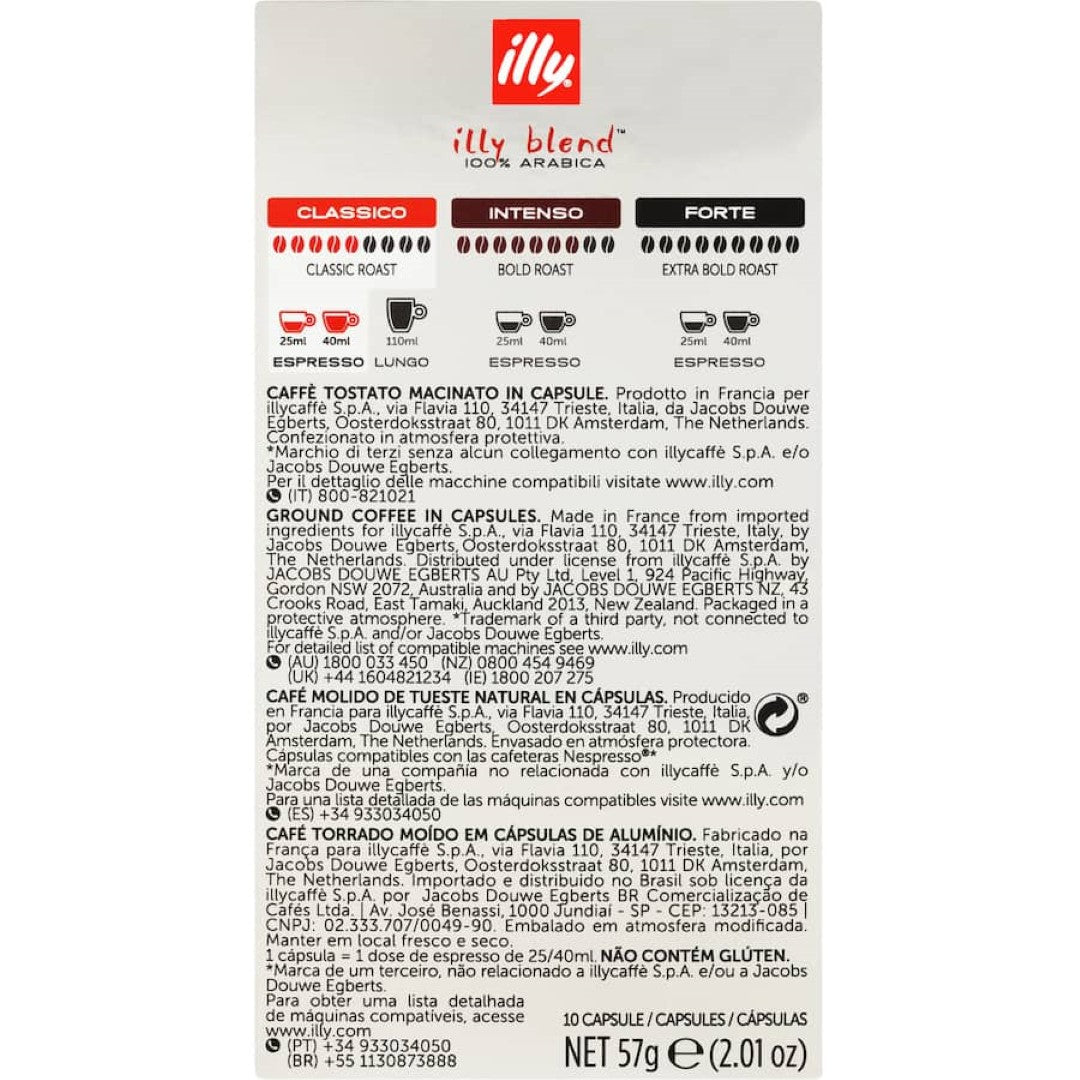 Illy Coffee Capsules Classico 10pack