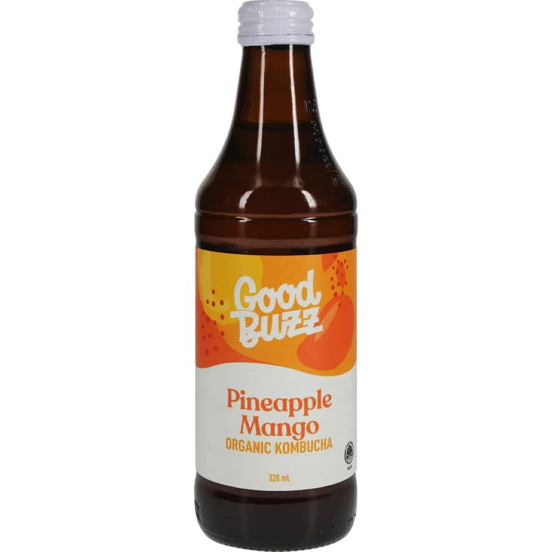 Good Buzz Kombucha Pineapple Mango