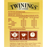 Zesty Twinings Lemon & Ginger tea blend, balancing tangy lemon and warming ginger for year-round comfort.