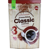 Woolworths Instant Coffee Freeze Dried Classic, smooth and rich flavor, made from Arabica beans, ideal for quick coffee experiences.