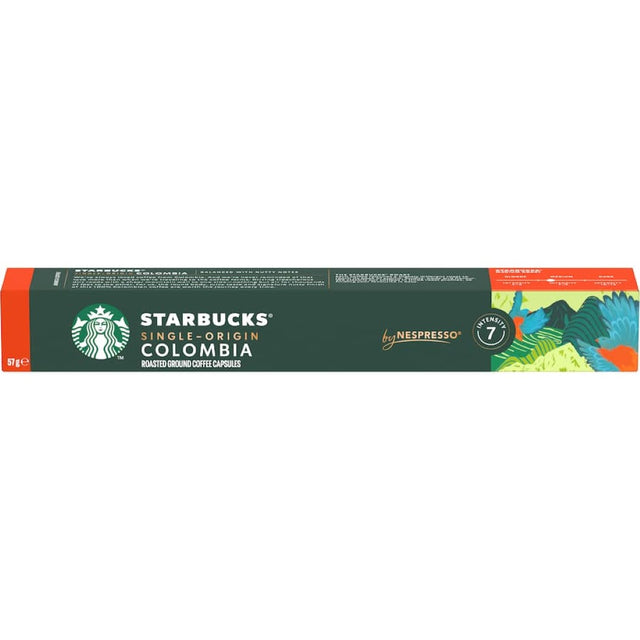 Starbucks Original Colombia coffee pods: 100% Colombian Arabica, bold flavor, recyclable, perfect for single-serve brewing.