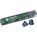 Starbucks By Nespresso Espresso Roast coffee pods featuring bold, caramelly sweetness perfect for espresso enthusiasts.