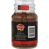 Moccona Specialty Blend Ristretto instant coffee in 200g, offering intense flavor from 100% specialty freeze-dried beans.