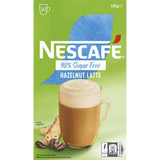 Nescafe 98% Sugar Free Hazelnut Latte mix sachets for a creamy, guilt-free coffee experience with rich hazelnut flavor.