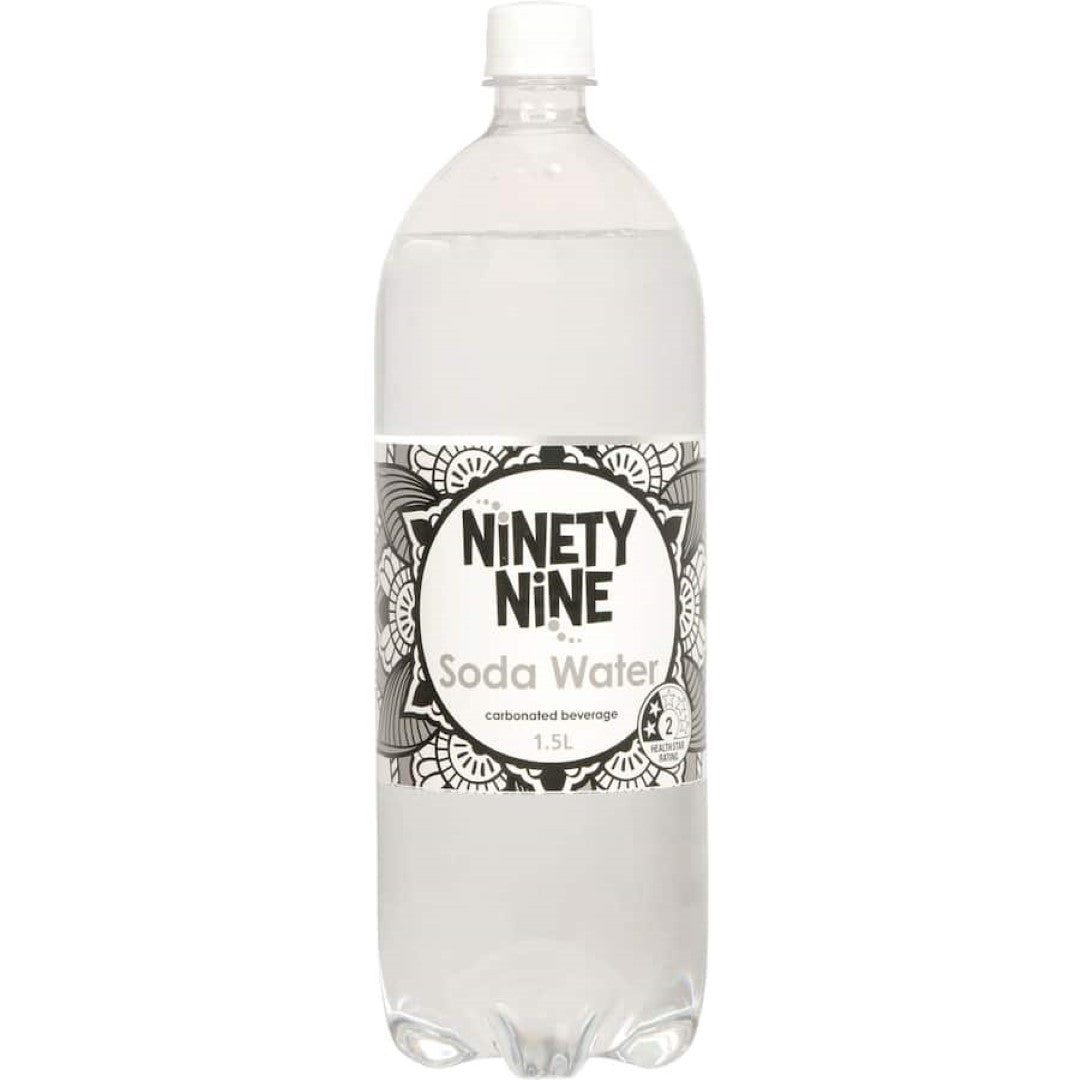 Ninety Nine Drink Mixers Soda Water: a sugar-free fizzy mixer for cocktails and mocktails with zero guilt and refreshing taste.