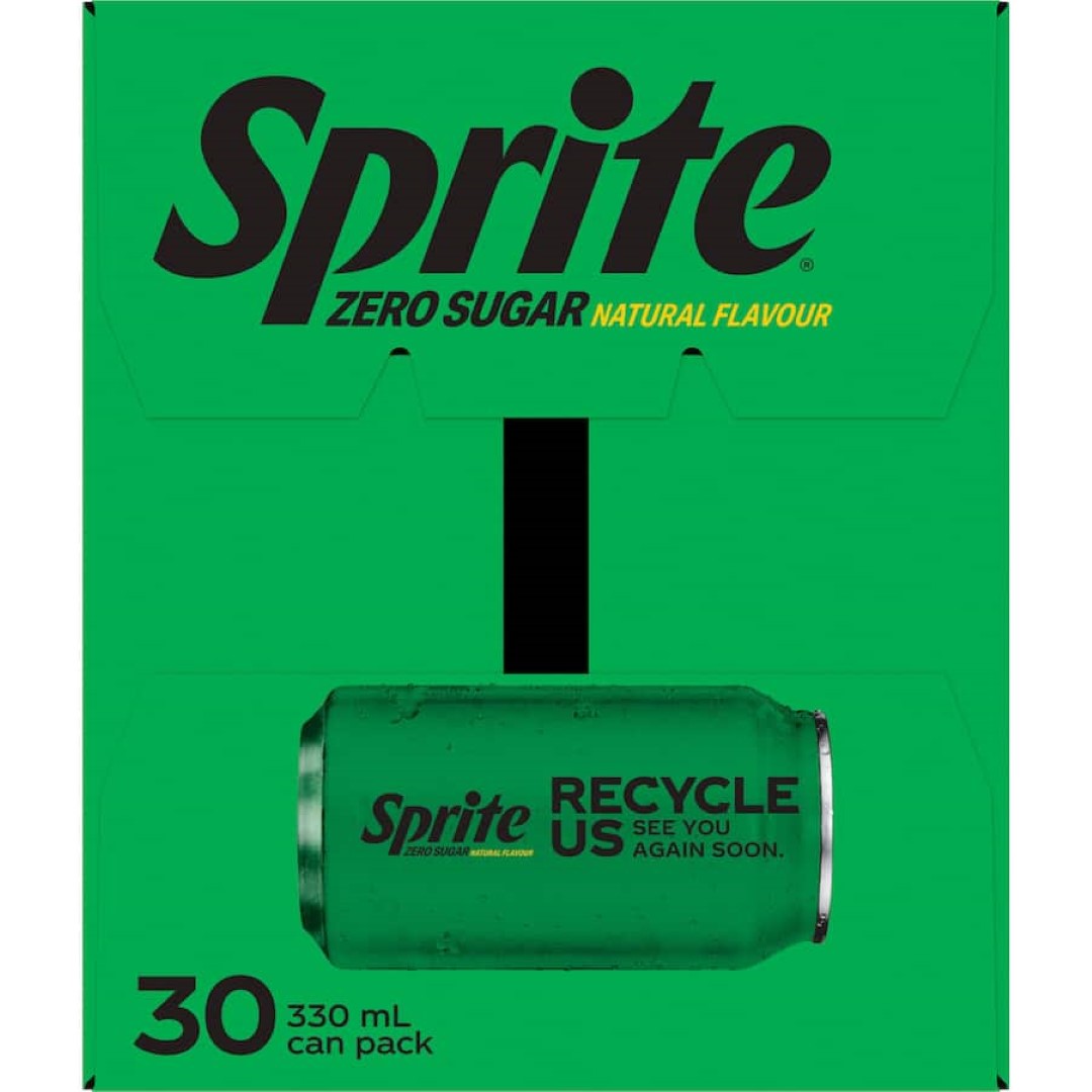 Sprite No Sugar Soft Drink can, featuring bold lemon-lime flavor, no sugar, and crisp, refreshing fizz in a healthy alternative.