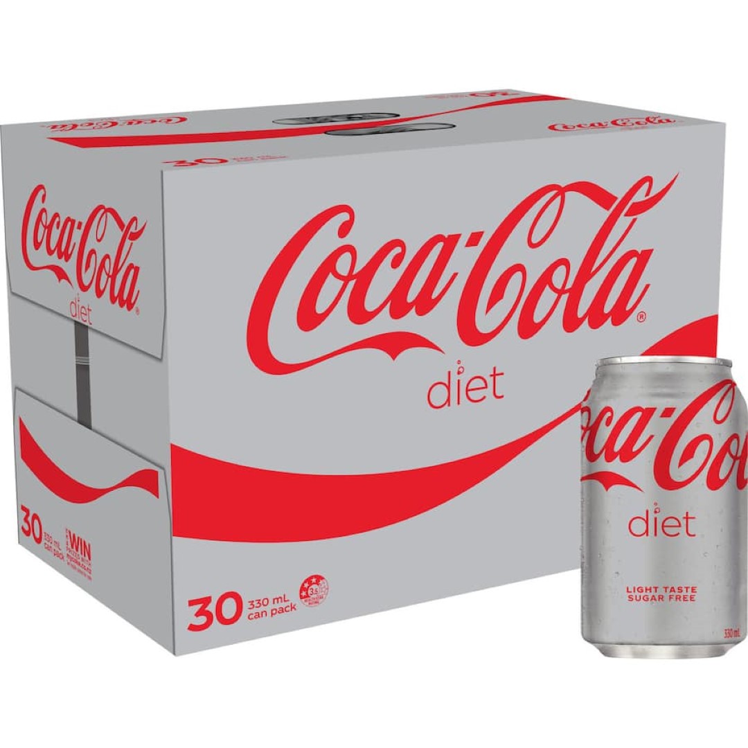Coca Cola Soft Drink Diet Coke 330ml cans 30pack