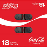 Coca Cola Soft Drink  330ml cans 18pack