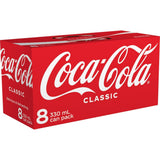 Coca Cola Soft Drink  330ml cans 8pack