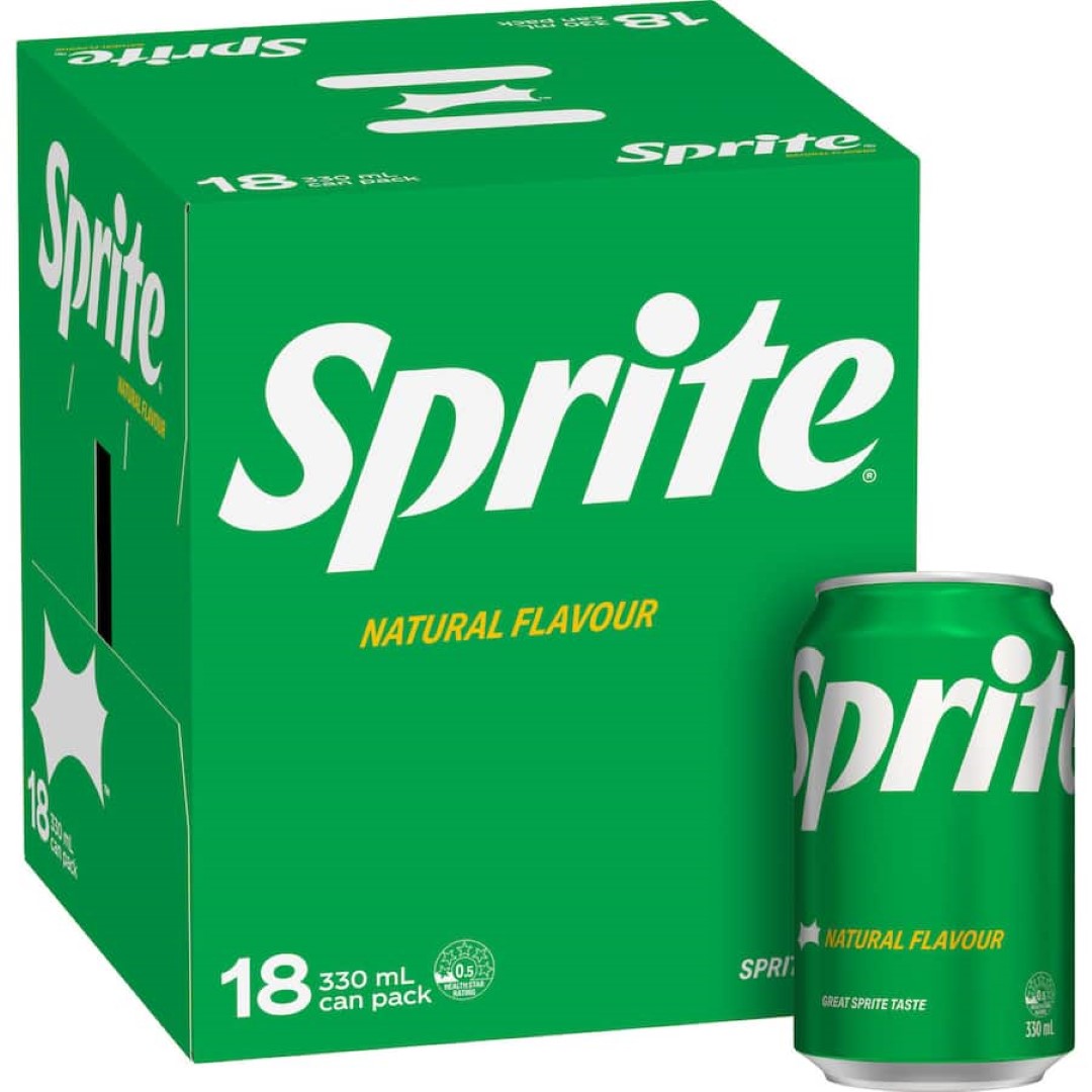 Sprite Lemon Lime soft drink in a can, showcasing its refreshing citrus flavor with no added colors, perfect for any occasion.