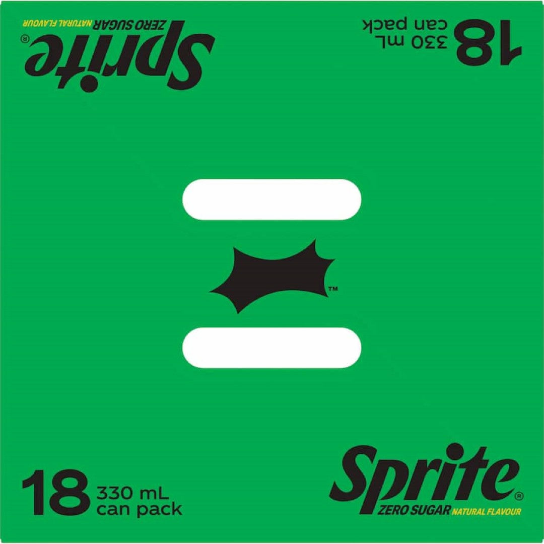 Sprite Lemonade Lemon Lime No Sugar 330ml cans 18pack