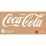 Coca Cola Soft Drink Vanilla 330ml cans 8pack