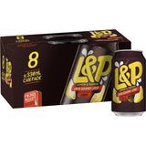 L & P Soft Drink Lemon & Paeroa 330ml cans 8pack