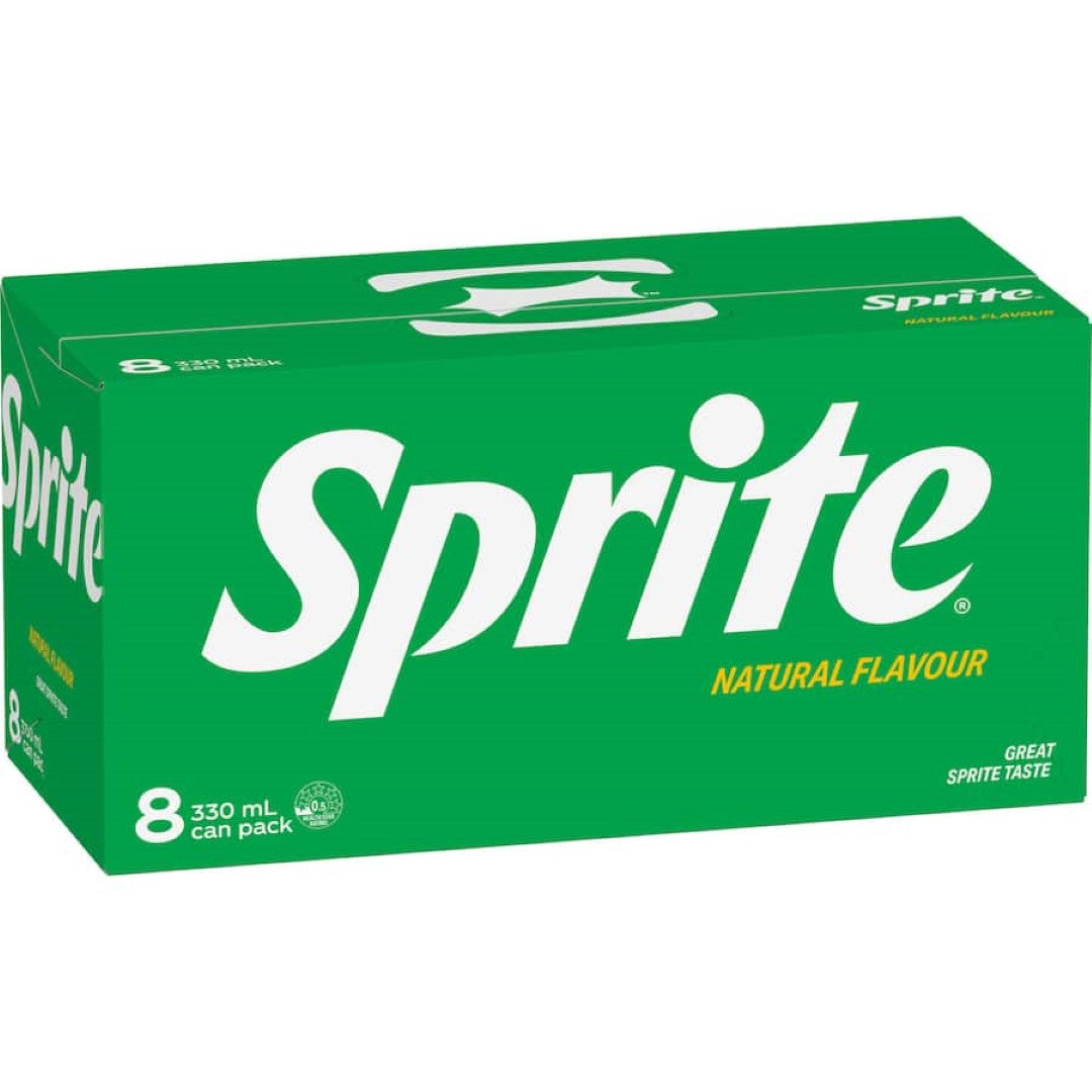 Sprite Lemonade Lemon Lime 330ml cans 8pack