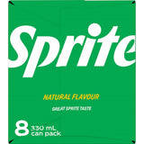 Sprite Lemonade Lemon Lime 330ml cans 8pack