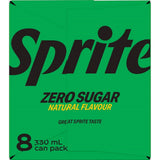 Sprite Lemonade Lemon Lime No Sugar 330ml cans 8pack