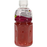 Mogu Mogu Grape Juice with Nata De Coco, a refreshing drink with grape flavor and chewy nata de coco bits.