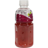 Refreshing Mogu Mogu grape juice with chewy nata de coco, perfect for a tropical thirst-quencher.