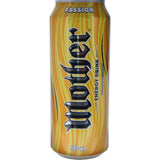 A refreshing can of Mother Energy Drink Passion, featuring invigorating passionfruit flavor for an energy boost.