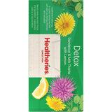 Healtheries Herbal Tea Detox features a blend of herbs for liver, kidney, and digestive health, offering a refreshing detox experience.